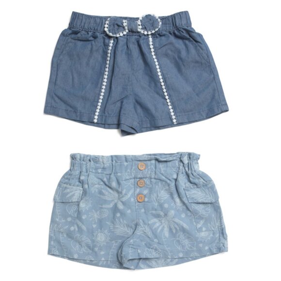 VINCE CAMUTO multi Little Girls 2pk Shorts - Picture 1 of 2